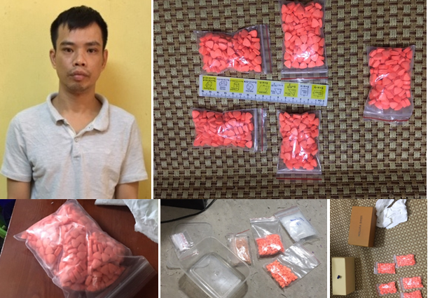 Tiểu đoàn Cảnh sát Cơ động & CAQ Kiến An: Phối hợp bắt quả tang đối tượng tàng trữ trái phép gần 0,54 kg ma tuý tổng hợp